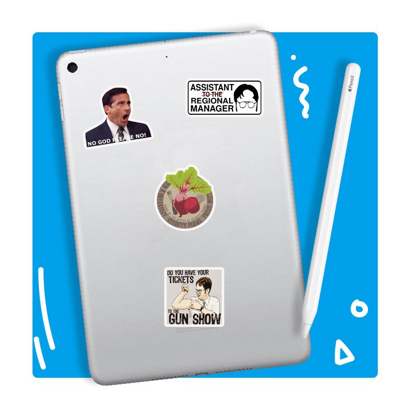 50 Pcs/Set Stickers Pack US teleplay Sticker The office Laptop Decals Waterproof Suitacase Pegatinas for Pitcher Skateboard