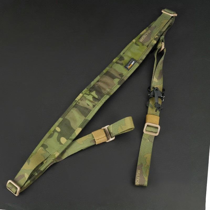 QD Tactical Rifle Sling, 2-Point Adjustable Airgun Strap, Nylon Quick Detach Sling for M4 AK Hunting