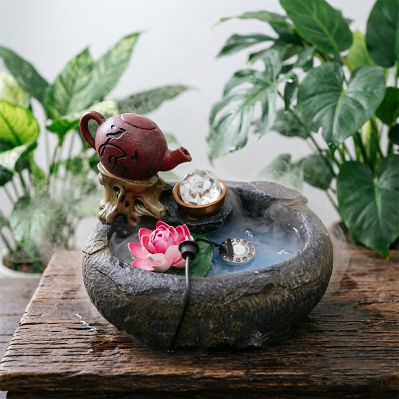 Small Ultrasonic Mist Maker Fogger – Automatic Pond Fog Machine for Garden, Pool, Fountain & Halloween Decor