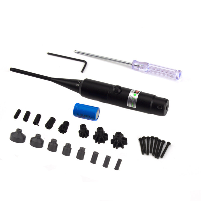 .177-.50 caliber rifle red/green tactical barrel sight kit, button-switch laser pointer, for Airsoft/hunting