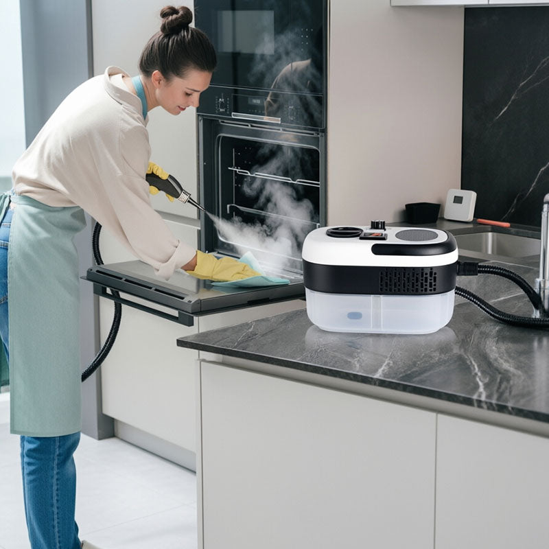 AC Steam Cleaner, Portable High Temp Steamer for Kitchen Grease, Range Hood, Glass & Home Appliance Disinfection