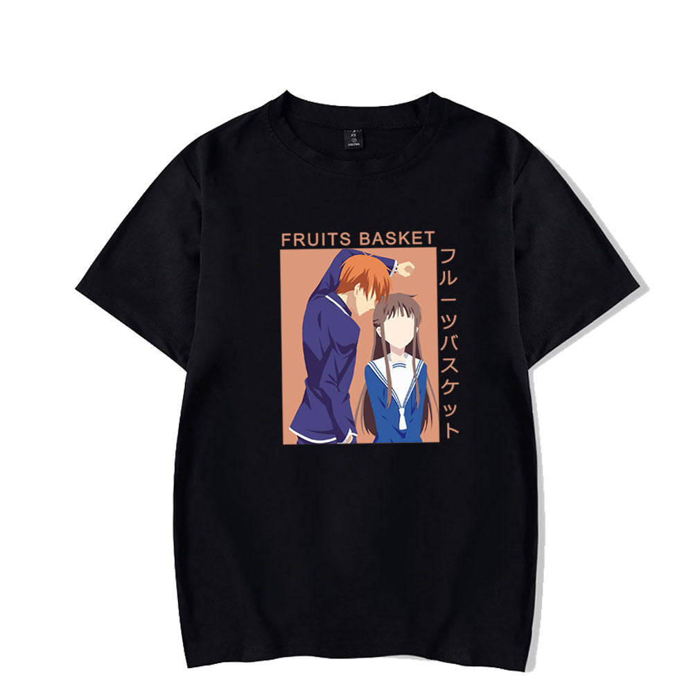 Sohma Kyo Honda Tohru Fruits Basket Printed Loose Short Sleeves