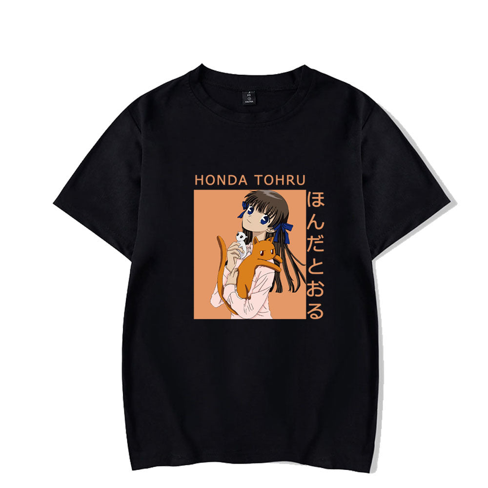 Honda Tohru Fruits Basket Printed Loose Short Sleeve T-Shirt