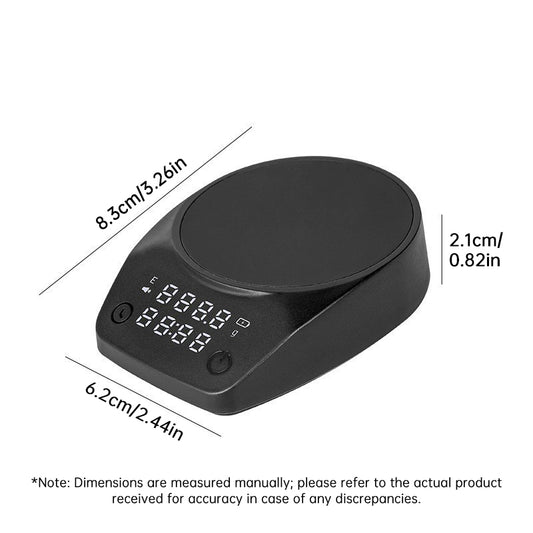 Lightweight Digital Coffee Dosing Cup, Rechargeable LED Weighing Cup for Espresso