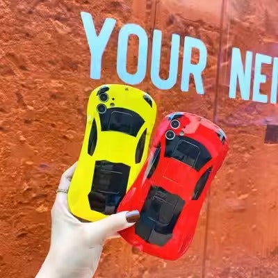 Suitable for Apple 15promax/11/XR 3D sports car phone case 7P couple car 8 soft shell racing Xsmax