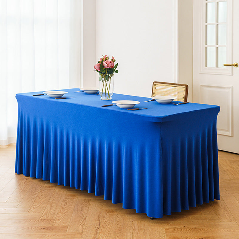 Stretch Spandex Table Cloth Rectangular, Fitted Table Cover for Weddings Parties Banquets Hotel Event Decoration