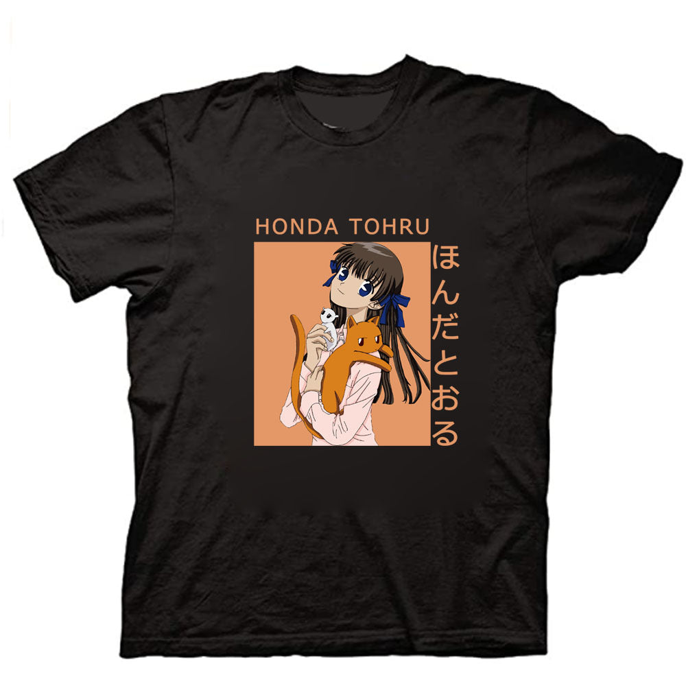 Honda Tohru Fruits Basket Printed Loose Short Sleeve T-Shirt