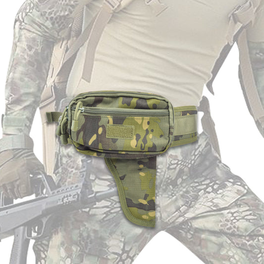 Tactical Gun Holster Waist Pack for Glock & 1911 – EDC Concealed Pistol Belt Pouch for 9mm, Hunting & CS Airsoft Gear