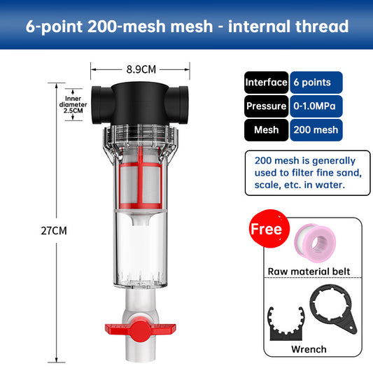 Aquarium Fish Toilet Waste Separator 1/2" 3/4" FPT Pre-Filter High Flow Fish Feces Collector Sediment Filter for Tank Pond