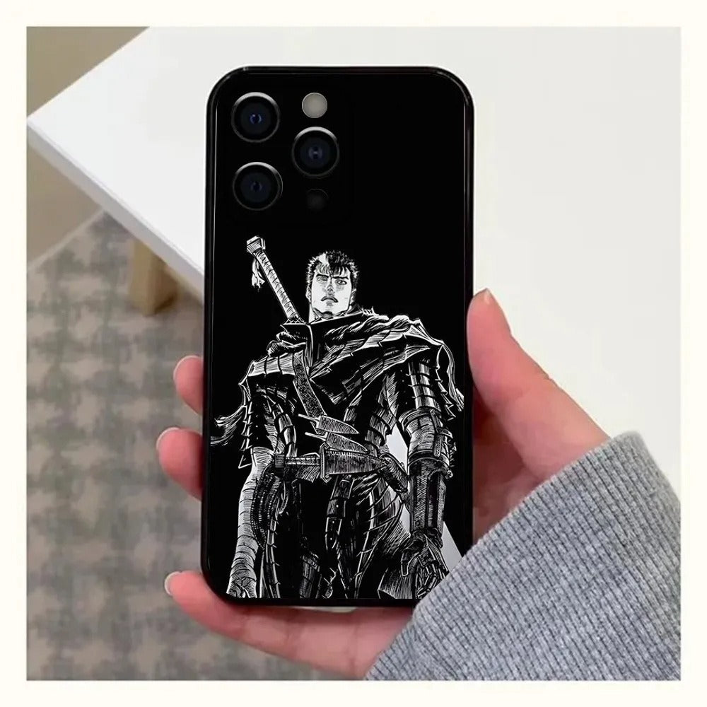 GutsrkiPhone Anime Phone Case 15 New SE Black
