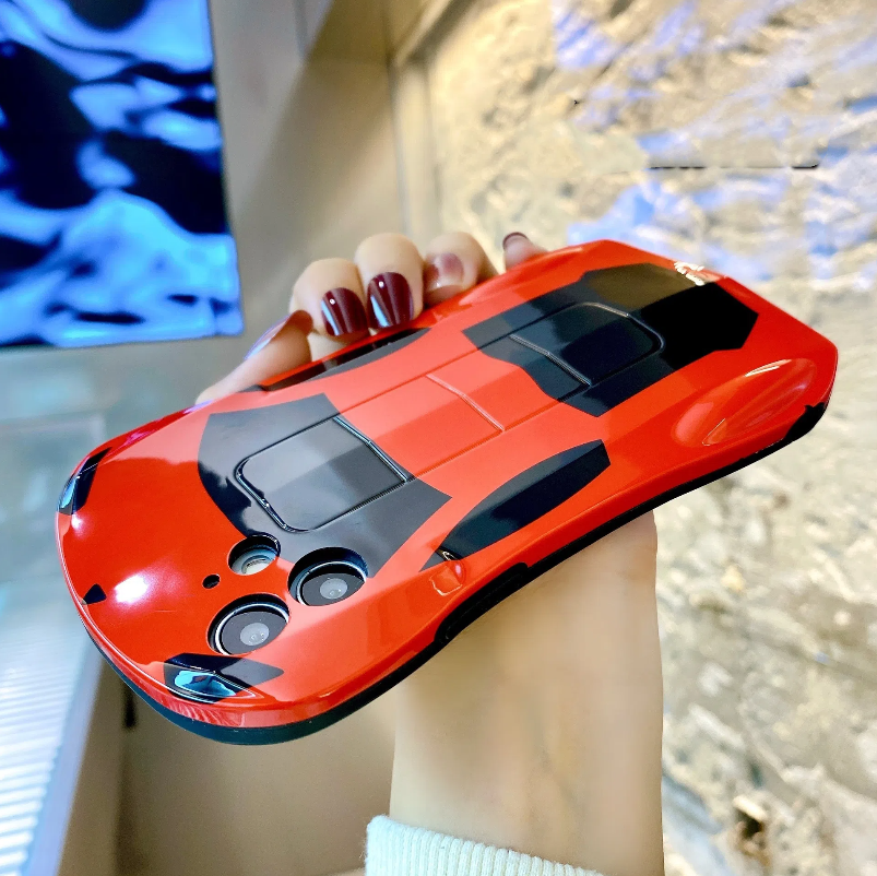 Suitable for Apple 15promax/11/XR 3D sports car phone case 7P couple car 8 soft shell racing Xsmax