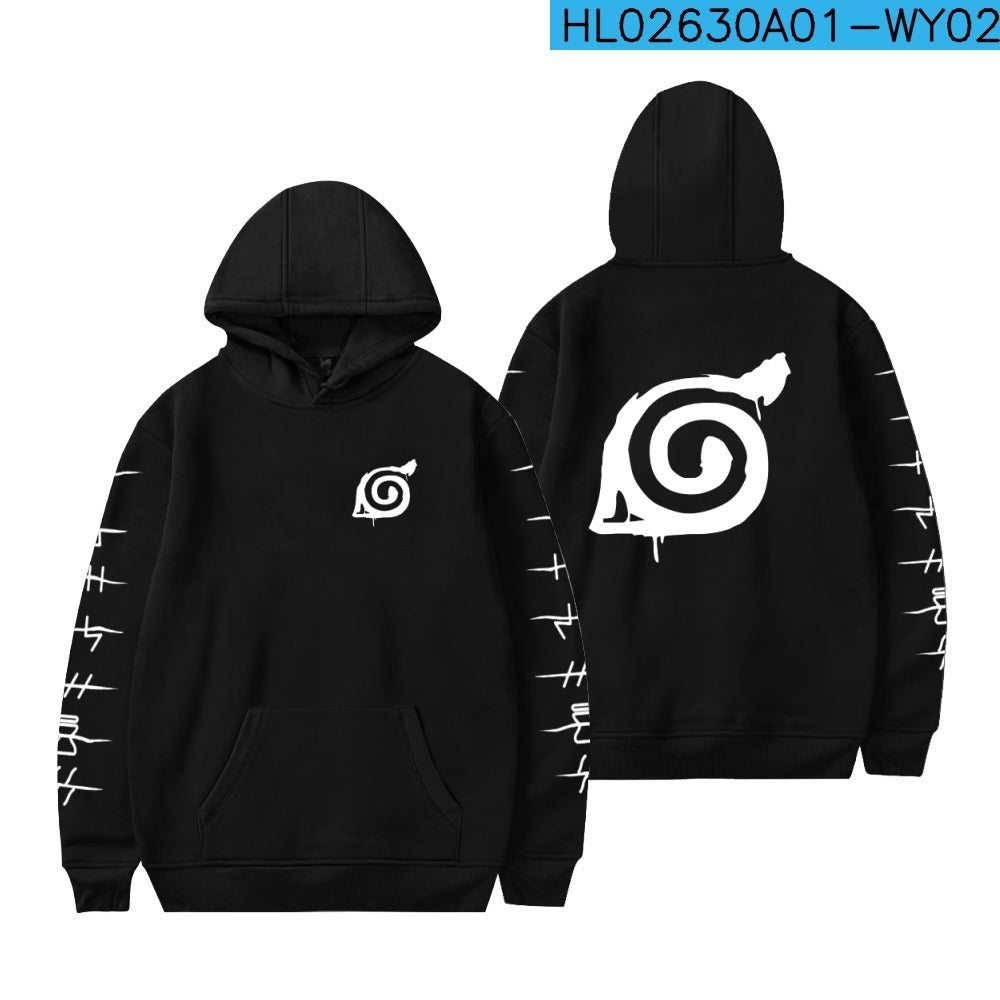 Nissan Naruto Spring, Autumn, Winter Men's Trendy Fleece Fashion Sports Casual Long sleeved Sweater