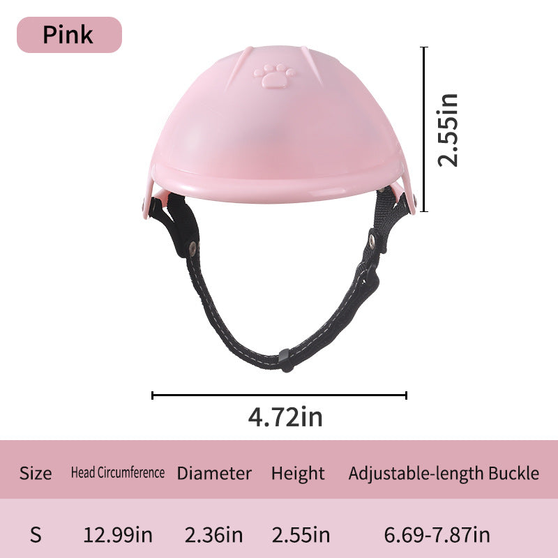 Pet Helmet New Pink Dog Cat Motorcycle Pet Dog Motorbike Sport Outdoor Pet Accessory Headwear