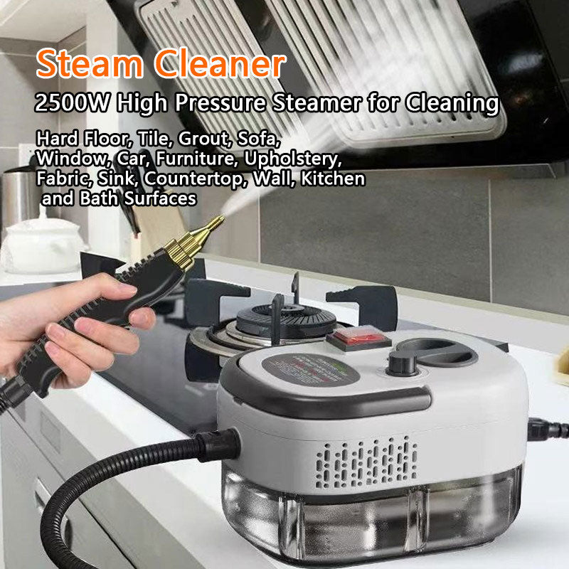 AC Steam Cleaner, Portable High Temp Steamer for Kitchen Grease, Range Hood, Glass & Home Appliance Disinfection