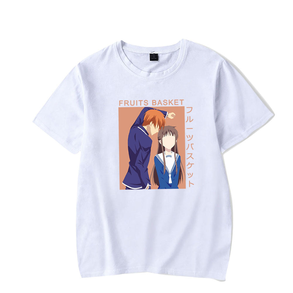 Sohma Kyo Honda Tohru Fruits Basket Printed Loose Short Sleeves