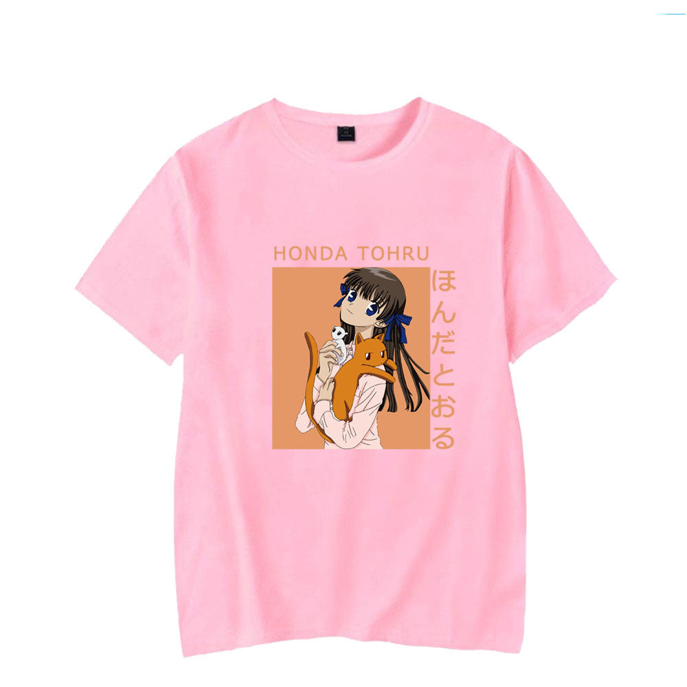 Honda Tohru Fruits Basket Printed Loose Short Sleeve T-Shirt