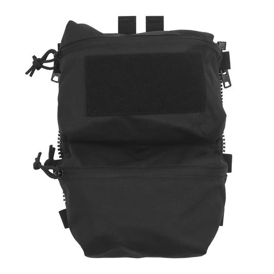 Tactical Back Panel Double General Purpose Pouch for FCPC V5 & Ferro Style Plate Carriers, Molle Utility Storage Bag