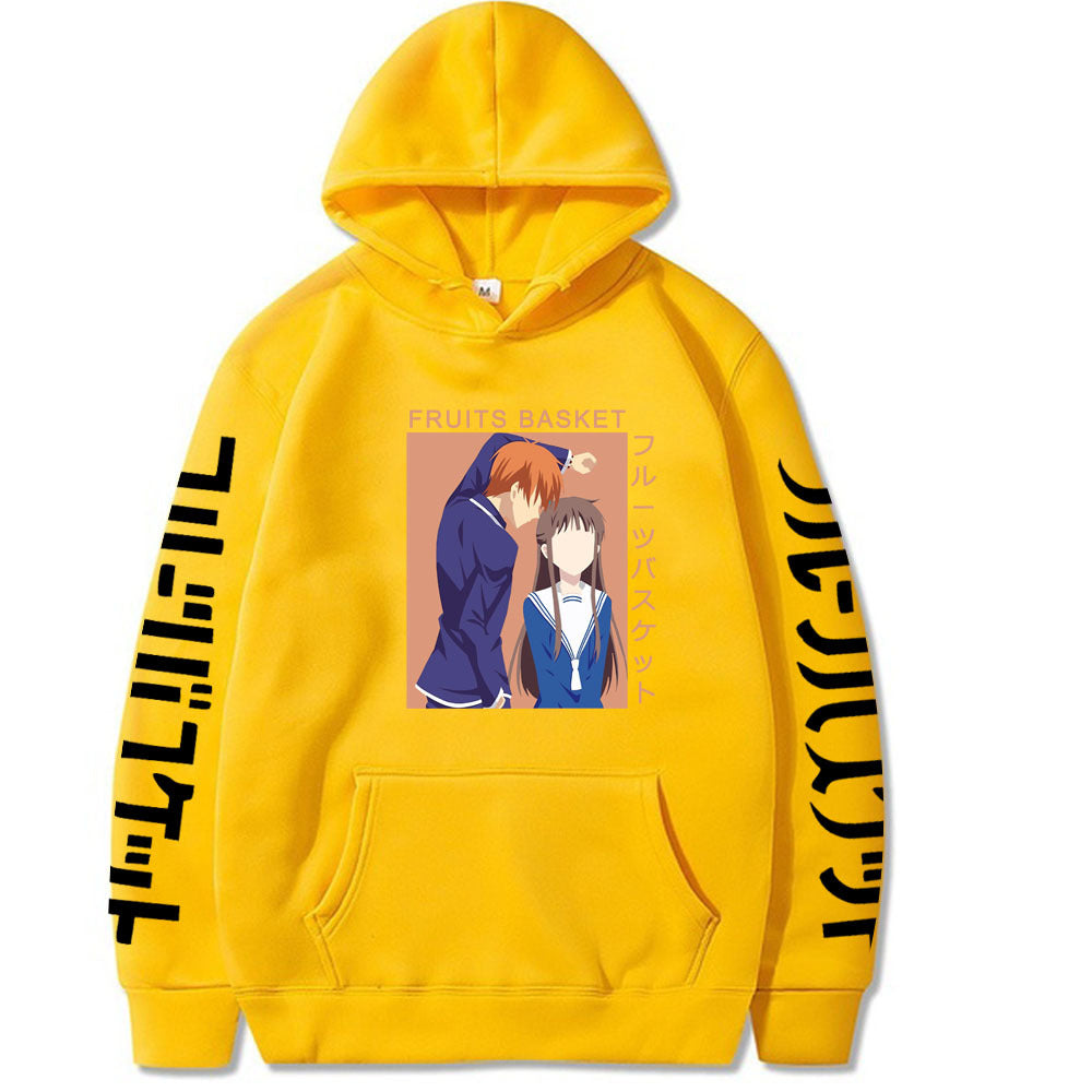 Sohma Kyo Honda Tohru Fruits Basket Printed Hooded Sweatshirt