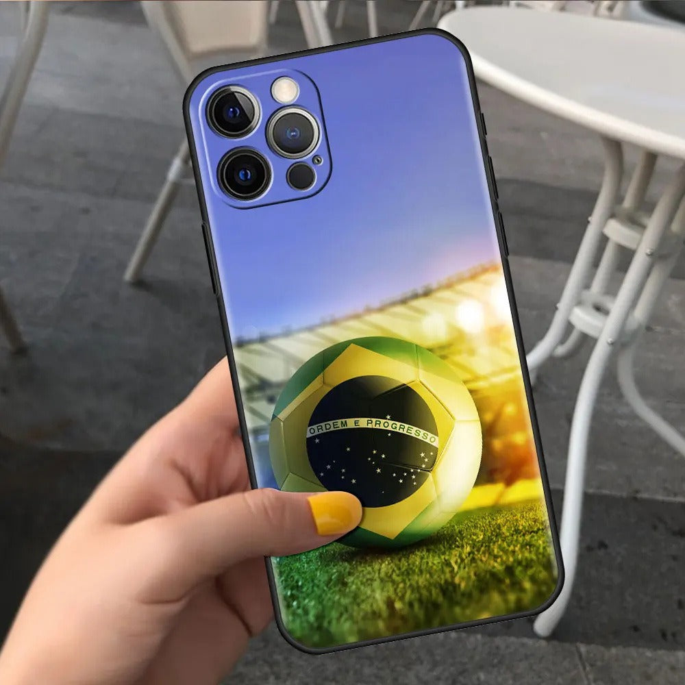 Suitable for iPhone 15 soccer phone case