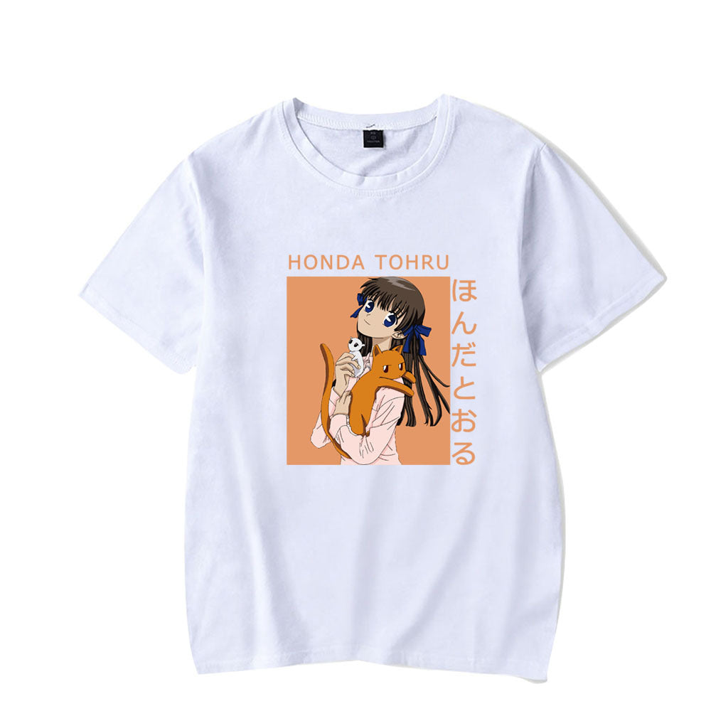 Honda Tohru Fruits Basket Printed Loose Short Sleeve T-Shirt