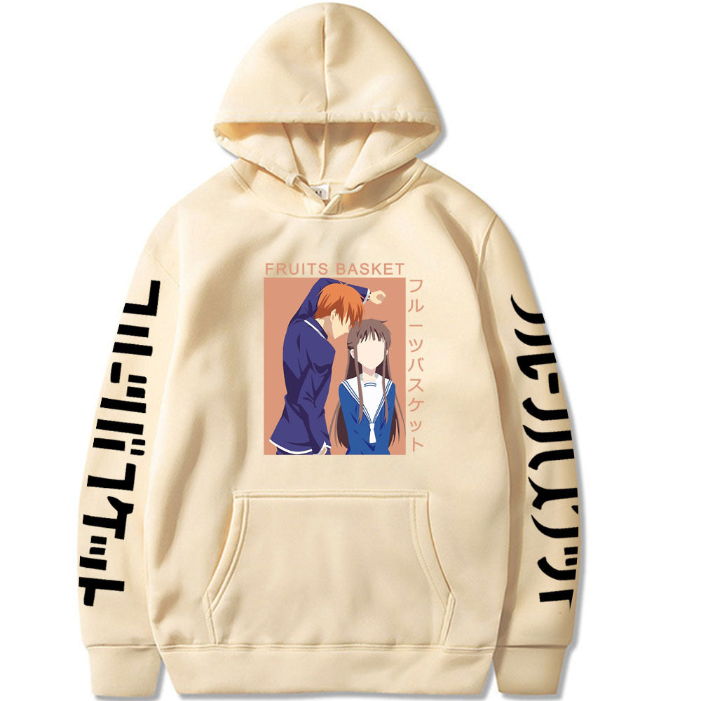 Sohma Kyo Honda Tohru Fruits Basket Printed Hooded Sweatshirt
